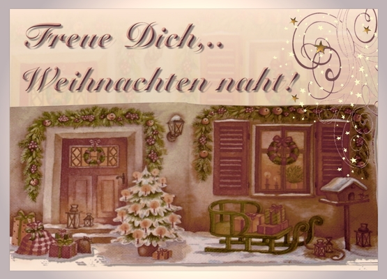 Freue Dich,.. Weihnachten naht ! - dunkelilse