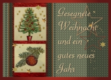 Gesegnete Weihnacht und ein gutes neues Jahr - Neu Jahr