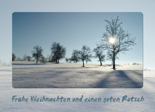 Frohe Weihnachten und einen guten Rutsch - Winter