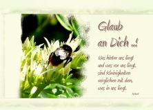 Glaub an Dich.! - Aufmunterung