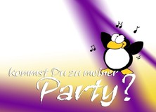 Kommst Du zu meiner Party? - Einladung