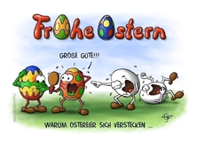 Frohe Ostern - Warum Ostereier sich verstecken - Vogelwuid