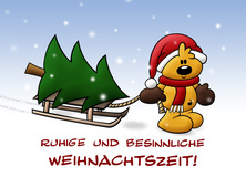 Ruhige und besinnliche Weihnachtszeit - Schnuffelbären