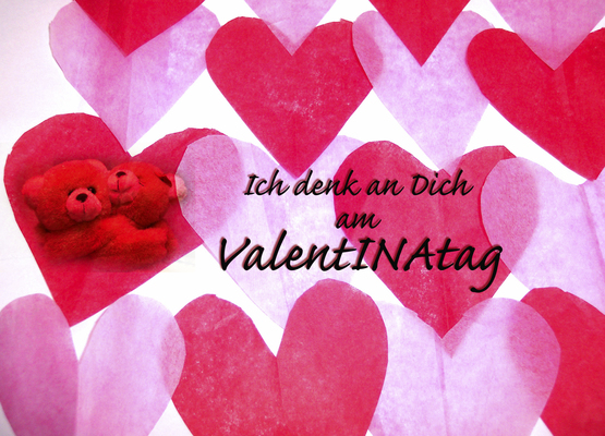 ValentINAtag ich denk an DICH - grafikidee