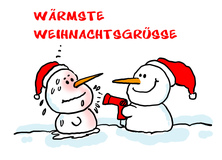 Warme Weihnachtsgrüße - Weihnachten Lustig