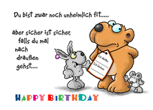 Happy Birthday - Geburtstag