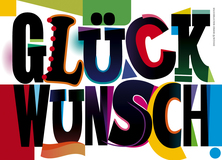 Glückwunsch - Modern Art