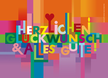 Herzlichen Glückwunsch & Alles Gute! - Modern Art