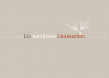 Ein herzliches Dankeschön - Danke