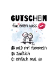 Gutschein für einen Kuss... - Valentinstag